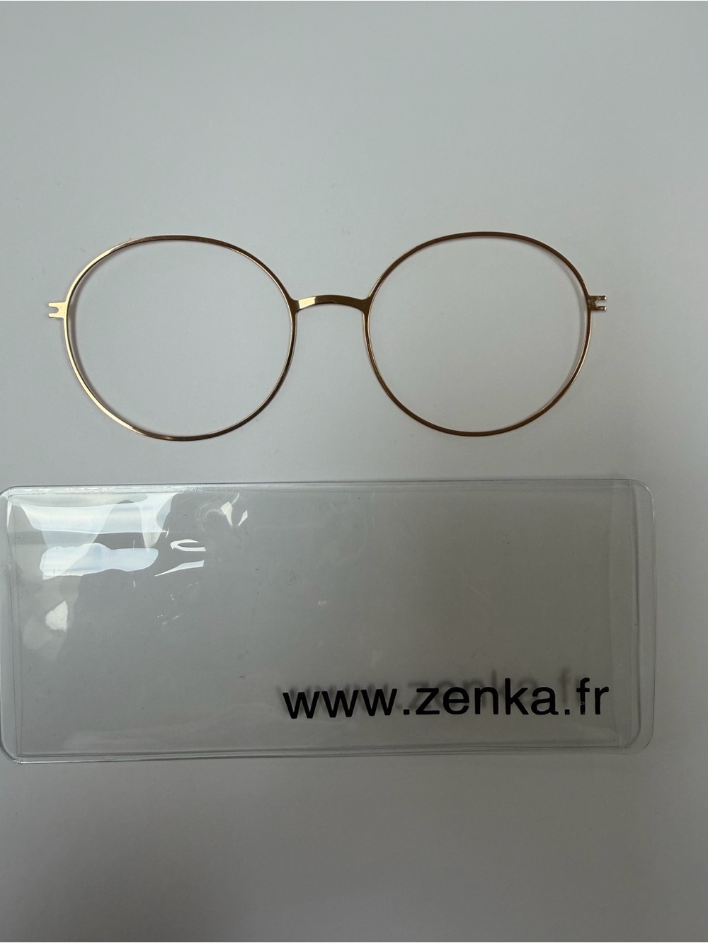 Zenka Cei 2 Gold Round Metal Eyeglass Frames - Women Accessories